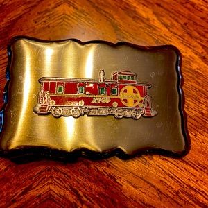 Santa Fe train belt buckle